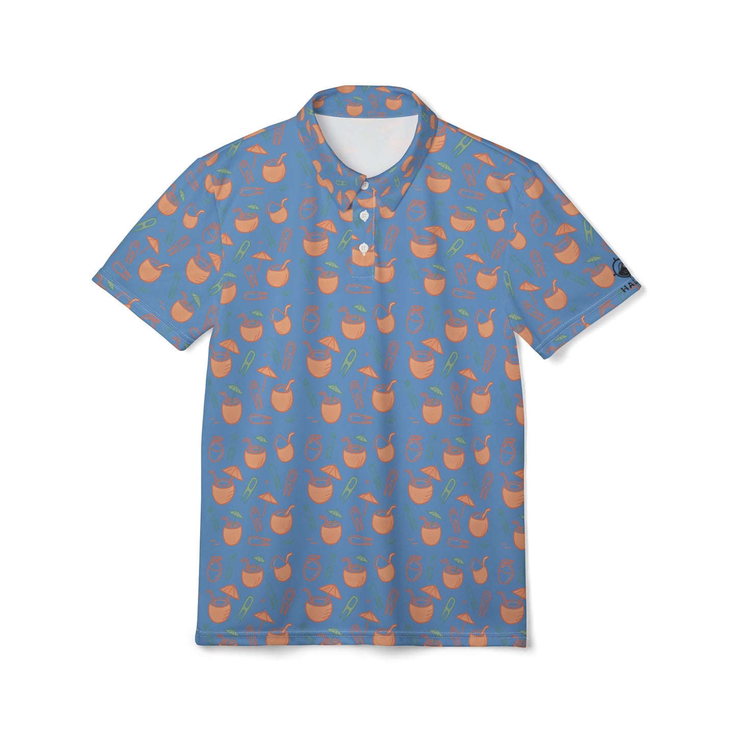 Tropical Drinks Golf Polo